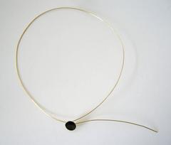 Betty Cooke Gold American Modernist Dot Necklace