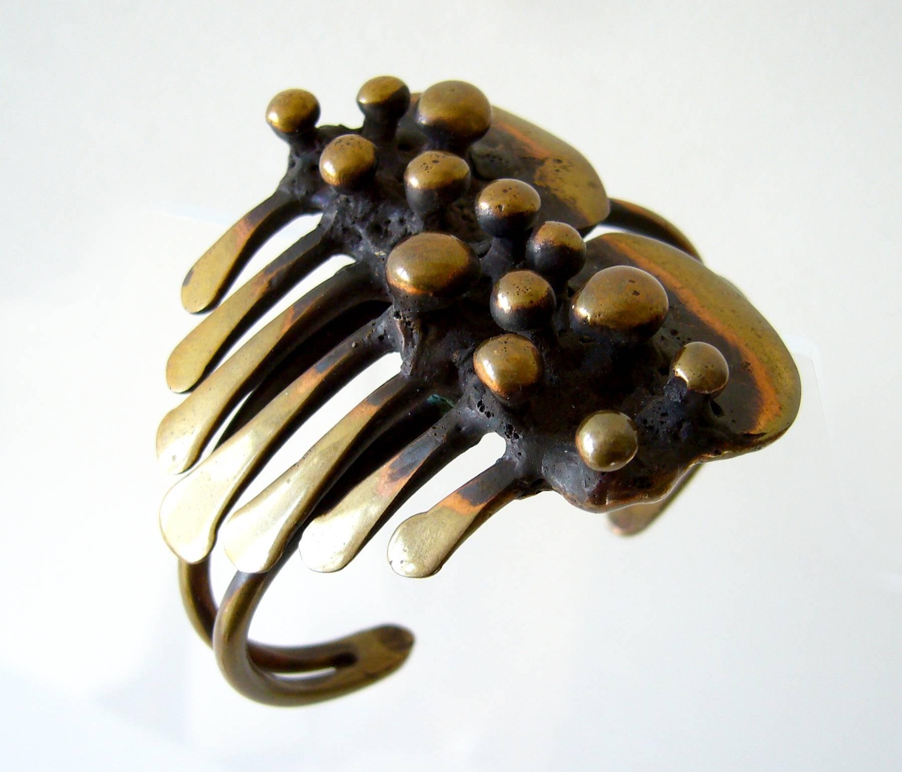 Artisan Jack Boyd Studio Bronze Hand-Wrought Cuff Bracelet