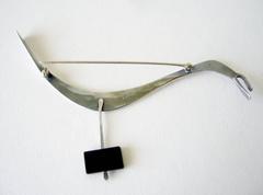 Betty Cooke Sterling Silver Modernist Bird Brooch