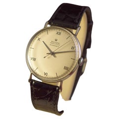 Retro Rolex Early Elegant steel cased watch  with Roman Numerals