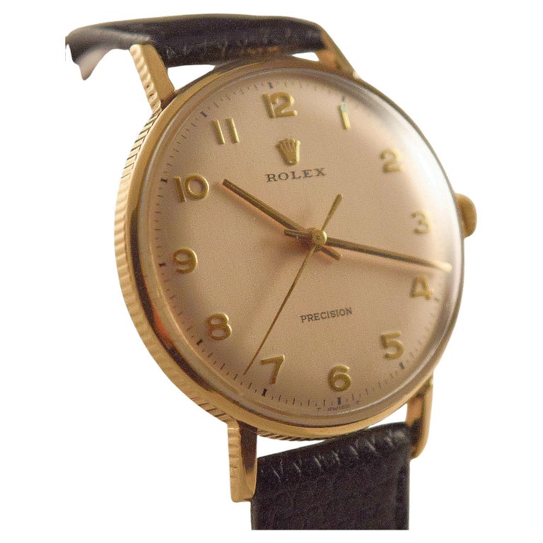 Rolex Coin Edge Vintage Solid gold rare watch For Sale at 1stDibs
