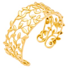 Tiffany & Co. — Paloma Picasso Olive Branch Cuff medium bracelet.