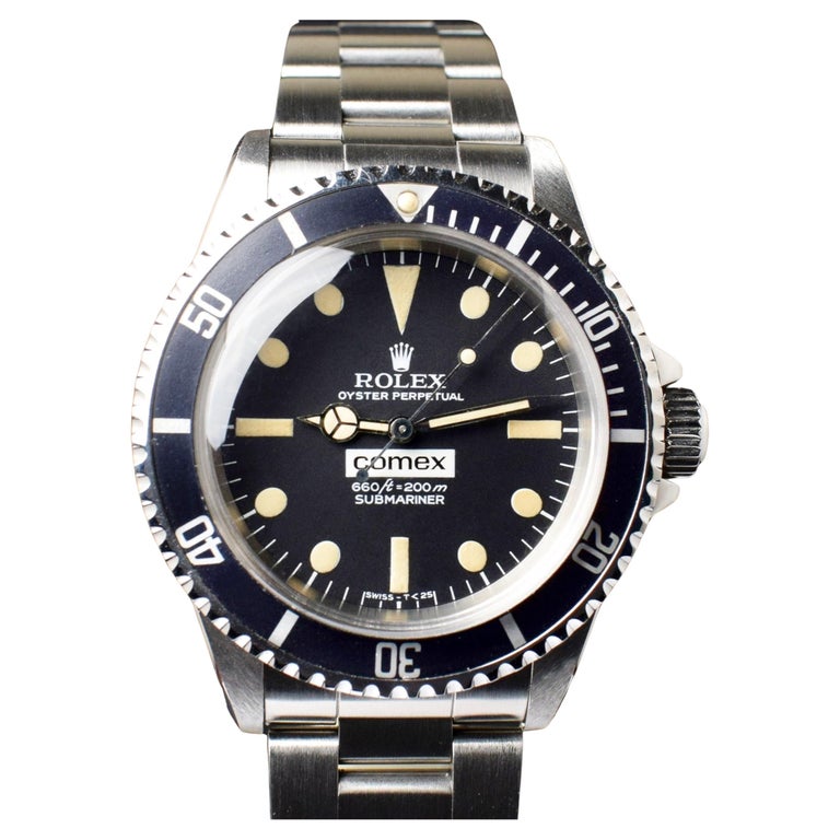 Rolex Rare Submariner Matte Dial COMEX 5514 Automatic Diving Watch, For Sale at 1stDibs | rolex comex 5514 rolex, comex diving
