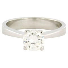 IGI Diamond Solitaire ring with brilliant cut diamond up to 1.03ct 14k gold
