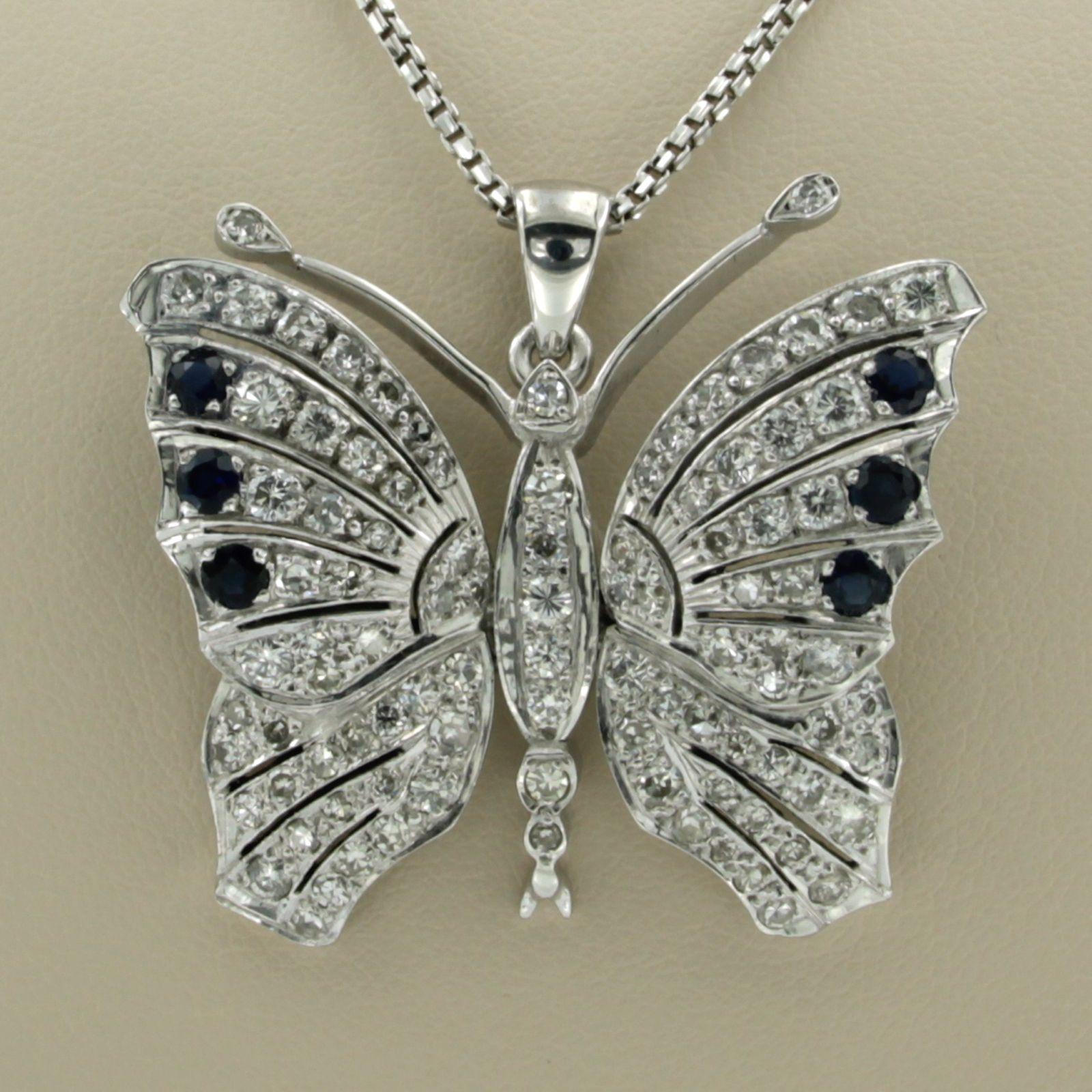 Collana in oro bianco 18k con un pendente a forma di farfalla con zaffiro e diamanti taglio singolo e taglio brillante fino a 1,00ct - F/G - VS/SI - lunghezza 45 cm

descrizione dettagliata:

la lunghezza della collana è di 45 cm di lunghezza per