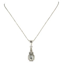 Necklace and pendant with old mine and single cut diamonds up to 0.75ct 18k gold