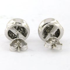 Earrings with brilliant cut diamonds up to 0.30ct 18k gold 5.1 grams