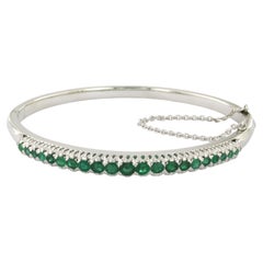 Bracelet with emeralds up to 1.30ct 18k gold 21.4 grams