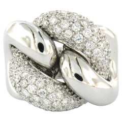 Anello LEO PIZZO con diamanti taglio brillante fino a 2,50ct in oro 18k 19,2 grammi