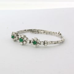 Armband mit Diamanten im Smaragd- und Brillantschliff von bis zu 2,50 Karat aus 18 Karat Weißgold