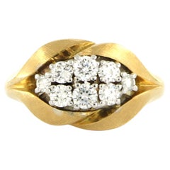 CARL F. BUCHERER ring with brilliant cut diamonds up to 0.40ct 18k gold