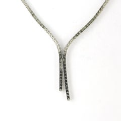 Necklace with brilliant cut diamonds up to 4.35ct 18k gold 22.3 grams
