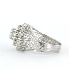 Ring with old European and single cut diamonds up to 0.90ct 14k gold 6.4 grams