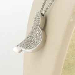 Necklace and pendant with brilliant cut diamonds up to 1.50ct 18k gold 16.2 gram