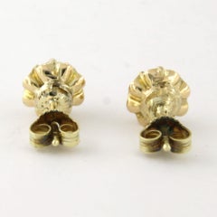 Ohrringe im viktorianischen Stil mit Diamanten im Rosenschliff bis zu 0,40 Karat, 14-karätiges Gold, 2,7 Gramm