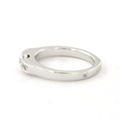Ring with brilliant cut diamonds up to 0.48ct 18k white gold 5.2 grams