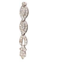 Earrings with brilliant cut diamonds up to 2.50ct platinum 7.8 grams