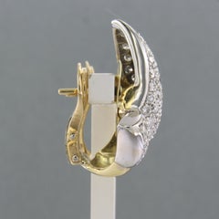 Earrings with brilliant cut diamonds up to 2.50ct 18k gold 13.5 grams