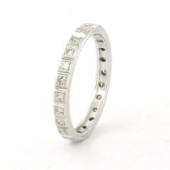 Eternity Ring with single cut diamonds up to 0.40ct 14k gold 3.5 grams