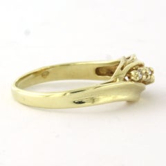 Bague WEMPE sertie de diamants taille brillant d'un poids maximal de 0,10 ct, en or 14 carats, 3,1 grammes