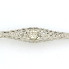 Spilla JUGENDSTILL con diamante taglio old mine fino a 0,50ct in oro 14k 3,4 grammi