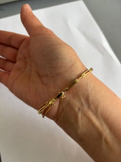 Antique Bracelet with old mine cut diamonds up to 1.00ct 14k gold 9.7 grams