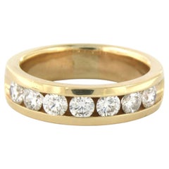 Ring with brilliant cut diamonds up to 1.20ct 14k gold 8.1 grams