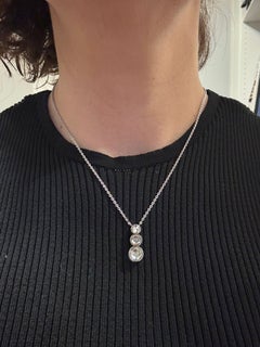 Collana in stile vittoriano con diamanti a taglio rosa fino a 2,50 ct, oro 14k, 5,5 grammi