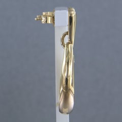 Modern Earrings with brilliant cut diamonds up to 0.25ct 14k gold 9.3 grams