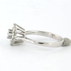 Ring with brilliant cut diamonds up to 0.45ct 14k gold 2.1 grams