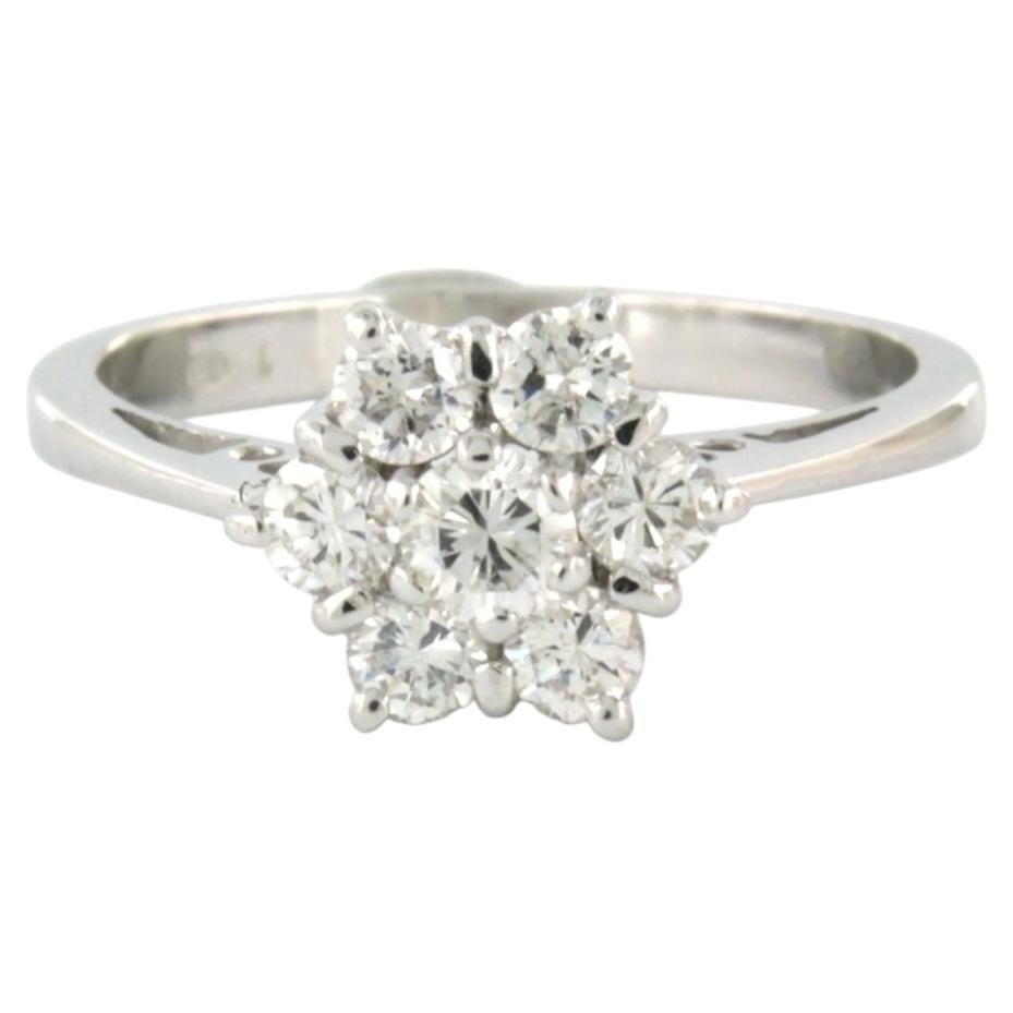 Ring mit Diamanten im Brillantschliff bis zu 0,45ct 14k Gold 2,1 Gramm
