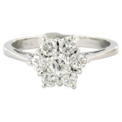 Ring mit Diamanten im Brillantschliff bis zu 0,45ct 14k Gold 2,1 Gramm