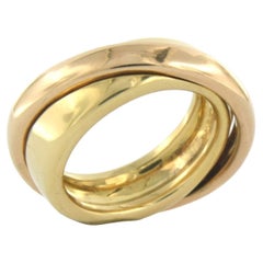 C'est Laudier - 18k rose and yellow gold ring 20.4 grams US 7.5 - EU. 17.75(56)