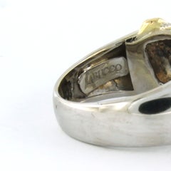 Roberto Coin Nabucco ring with brilliant cut diamonds up to 1.00cgt 18k gold