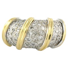 Roberto Coin Nabucco ring with brilliant cut diamonds up to 1.00cgt 18k gold