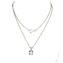 Necklace and pendant with brilliant cut diamond up to 0.15ct 14k gold