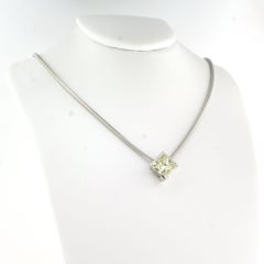 Necklace and pendant with princess cut diamond up to 3.00ct platinum 14.4 grams