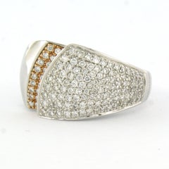 CHIMENTO ring with brilliant cut diamonds up to 0.88ct 18k gold 12.0 grams