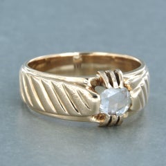 Herrenring aus 14k Rotgold mit Diamant im Rosenschliff (bis zu 0,30ct) 7,4 Gramm