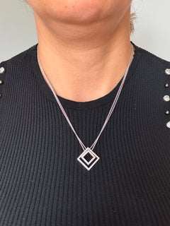 DAMIANI necklace and pendant with brilliant cut diamonds up to 0.55ct 18k gold