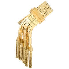 Rene Kern Gold Tassel Bracelet