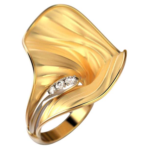 Customizable Oltremare Gioielli 18k Gold Ring with Diamonds, Made in ...
