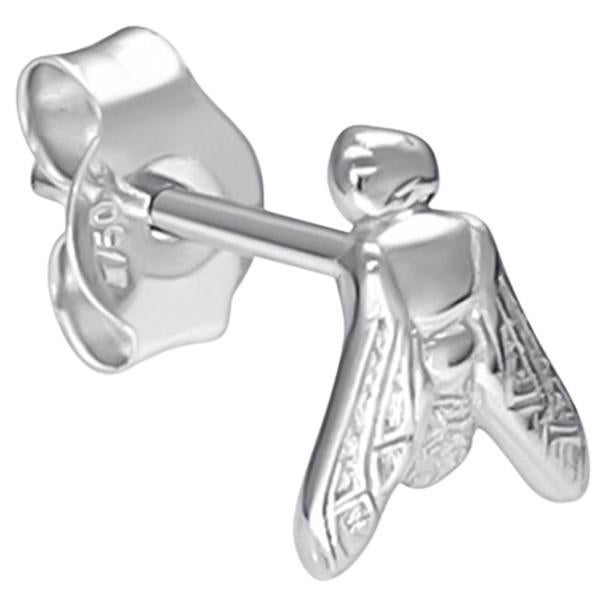 mini FLY Essential Individual Earring in 18K White Gold - ECH JEWELRY