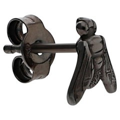 mini FLY Essential Individual Earring in 18K Black Gold - ECH JEWELRY