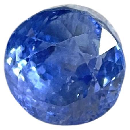 Saphir bleu birman de 11,05 carats, non chauffé, cabochon rond de 11 mm pour bijouterie fine