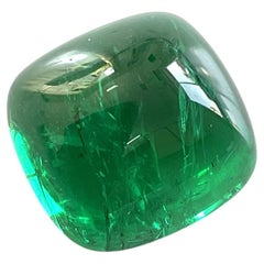 11.97 Carati di Smeraldo dello Zambia Cabochon a forma di testa di moro di alta qualità Nature