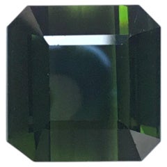 24.56 Carats Green Tourmaline Octa Cut stone Top Quality Natural Gemstone