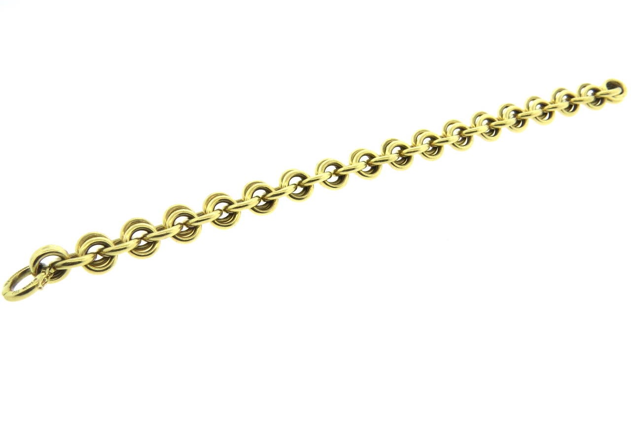 Tiffany & Co. Jean Schlumberger Gold Link Bracelet In Excellent Condition In Lambertville, NJ