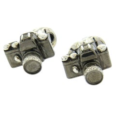 Deakin & Francis Sterling Silver Camera Cufflinks