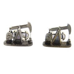 Deakin & Francis Sterling Silver Nodding Donkey Cufflinks